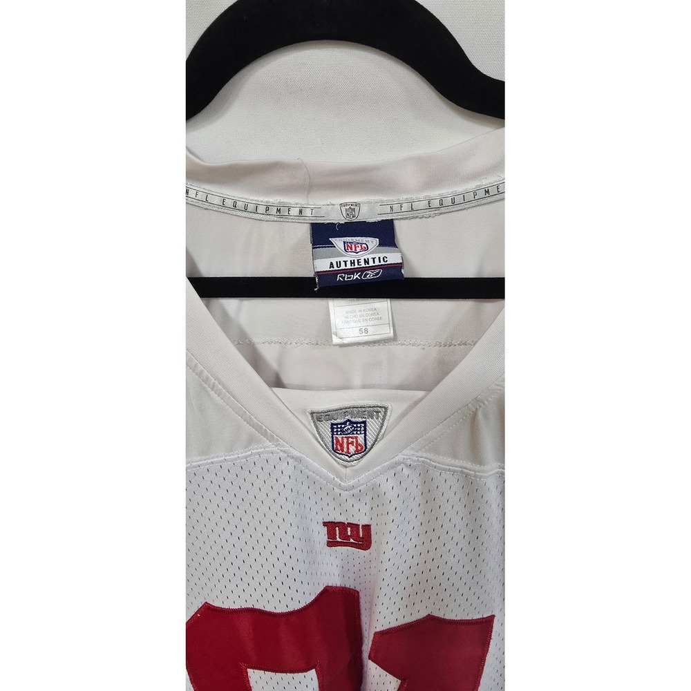 Reebok NFL men 58 NY Giants Justin Tuck #91 football white jersey sport - Picture 2 of 8